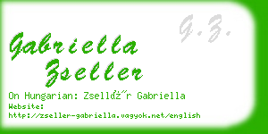 gabriella zseller business card